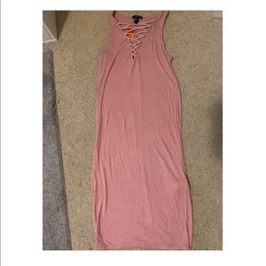 Pink tight fitted dress